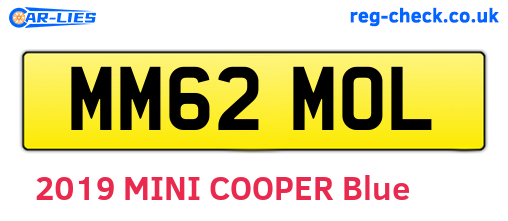 MM62MOL are the vehicle registration plates.