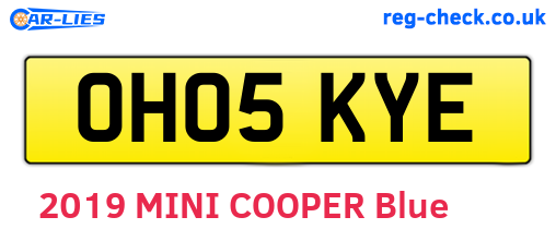 OH05KYE are the vehicle registration plates.