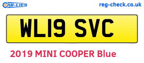 WL19SVC are the vehicle registration plates.