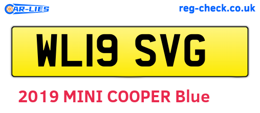 WL19SVG are the vehicle registration plates.