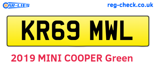 KR69MWL are the vehicle registration plates.