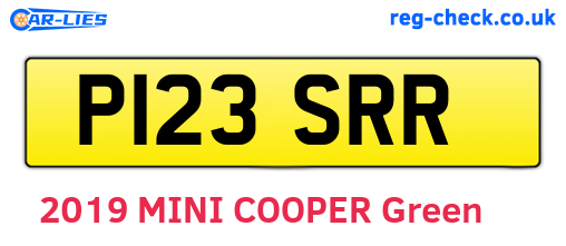P123SRR are the vehicle registration plates.
