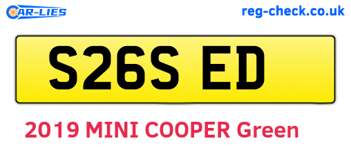 S26SED are the vehicle registration plates.