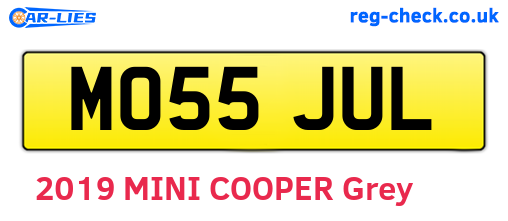 MO55JUL are the vehicle registration plates.