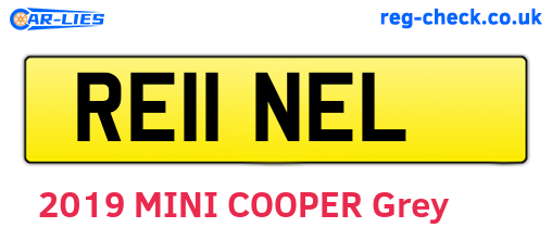 RE11NEL are the vehicle registration plates.