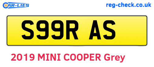 S99RAS are the vehicle registration plates.