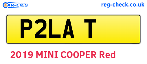 P2LAT are the vehicle registration plates.