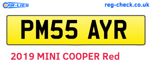 PM55AYR are the vehicle registration plates.