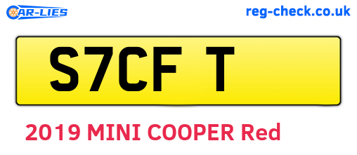 S7CFT are the vehicle registration plates.