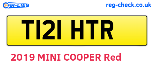 T121HTR are the vehicle registration plates.