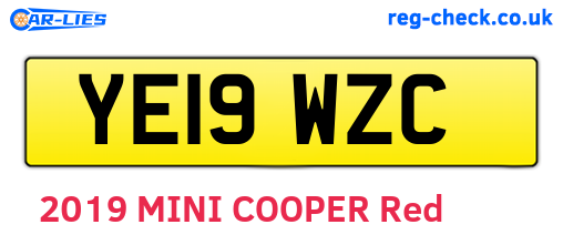 YE19WZC are the vehicle registration plates.