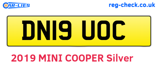 DN19UOC are the vehicle registration plates.