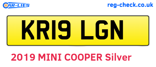 KR19LGN are the vehicle registration plates.
