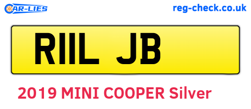 R11LJB are the vehicle registration plates.