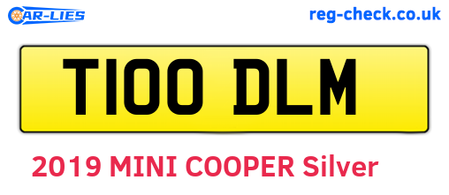T100DLM are the vehicle registration plates.