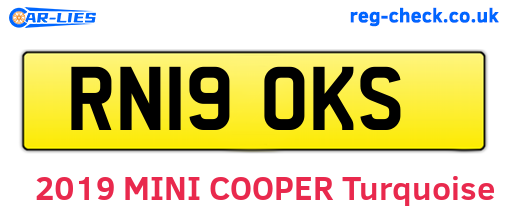 RN19OKS are the vehicle registration plates.