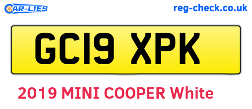 GC19XPK are the vehicle registration plates.