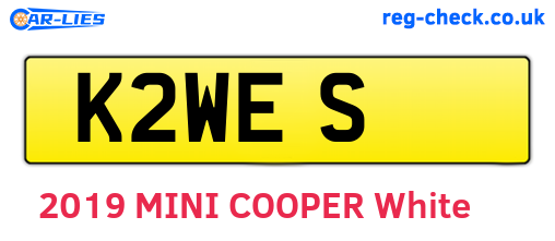K2WES are the vehicle registration plates.