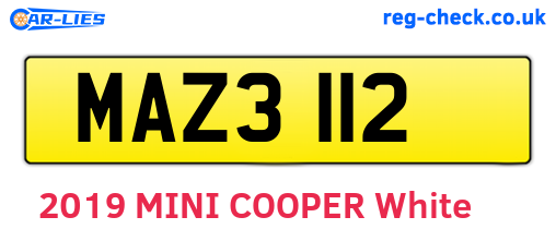 MAZ3112 are the vehicle registration plates.
