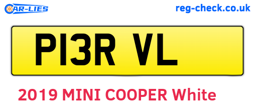 P13RVL are the vehicle registration plates.