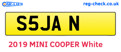 S5JAN are the vehicle registration plates.