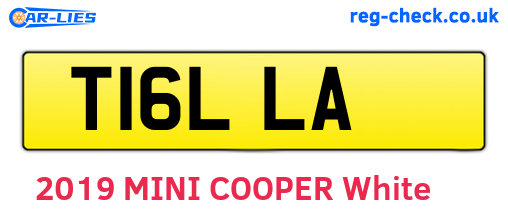 T16LLA are the vehicle registration plates.