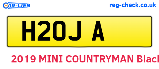 H2OJA are the vehicle registration plates.