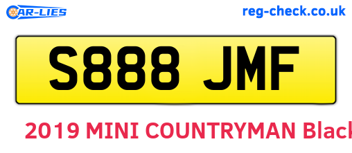 S888JMF are the vehicle registration plates.