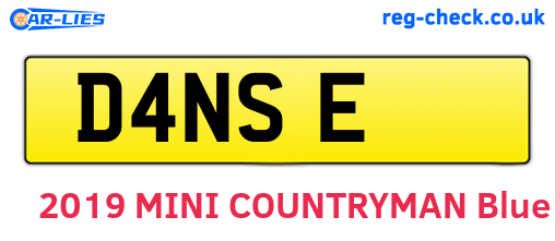 D4NSE are the vehicle registration plates.