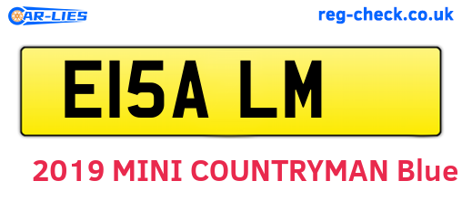 E15ALM are the vehicle registration plates.