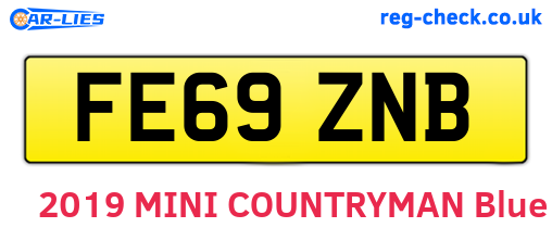 FE69ZNB are the vehicle registration plates.