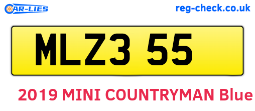 MLZ355 are the vehicle registration plates.