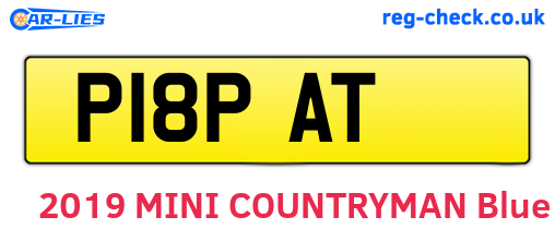 P18PAT are the vehicle registration plates.