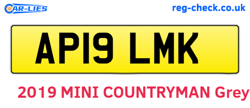 AP19LMK are the vehicle registration plates.