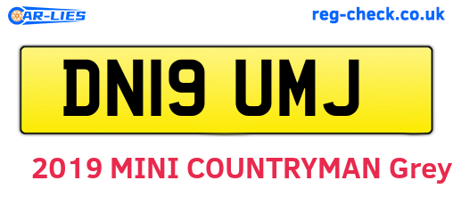 DN19UMJ are the vehicle registration plates.