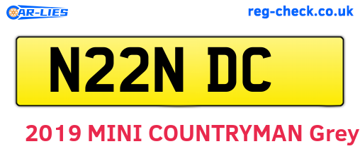 N22NDC are the vehicle registration plates.