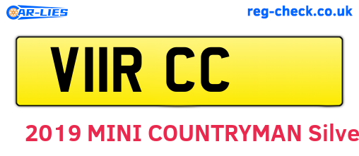 V11RCC are the vehicle registration plates.