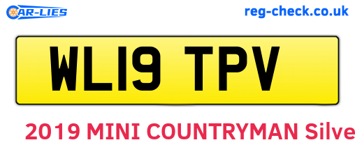 WL19TPV are the vehicle registration plates.