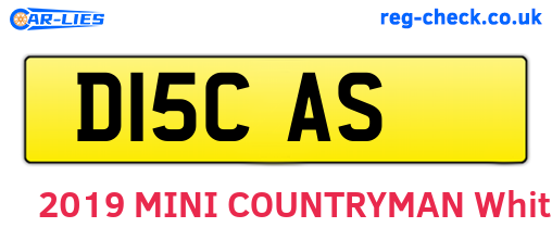 D15CAS are the vehicle registration plates.