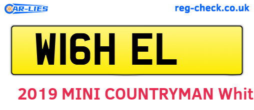 W16HEL are the vehicle registration plates.