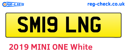 SM19LNG are the vehicle registration plates.