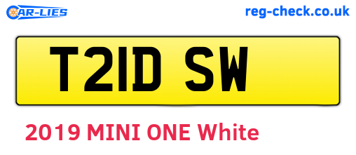 T21DSW are the vehicle registration plates.
