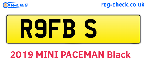 R9FBS are the vehicle registration plates.