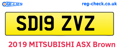 SD19ZVZ are the vehicle registration plates.