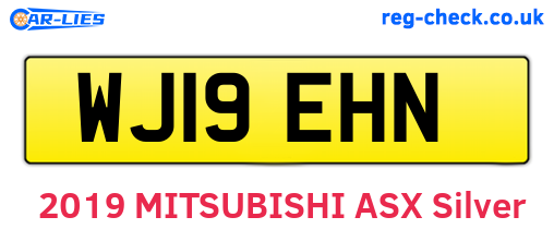 WJ19EHN are the vehicle registration plates.