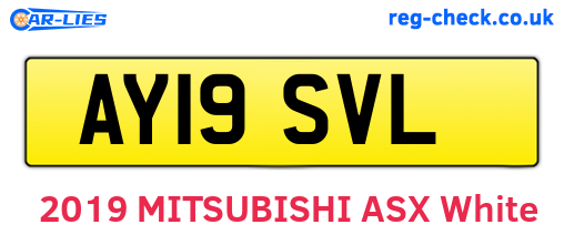 AY19SVL are the vehicle registration plates.