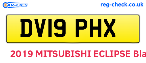 DV19PHX are the vehicle registration plates.