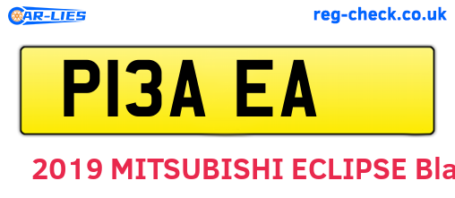P13AEA are the vehicle registration plates.