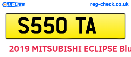 S55OTA are the vehicle registration plates.