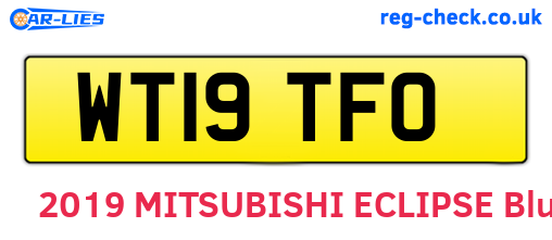 WT19TFO are the vehicle registration plates.